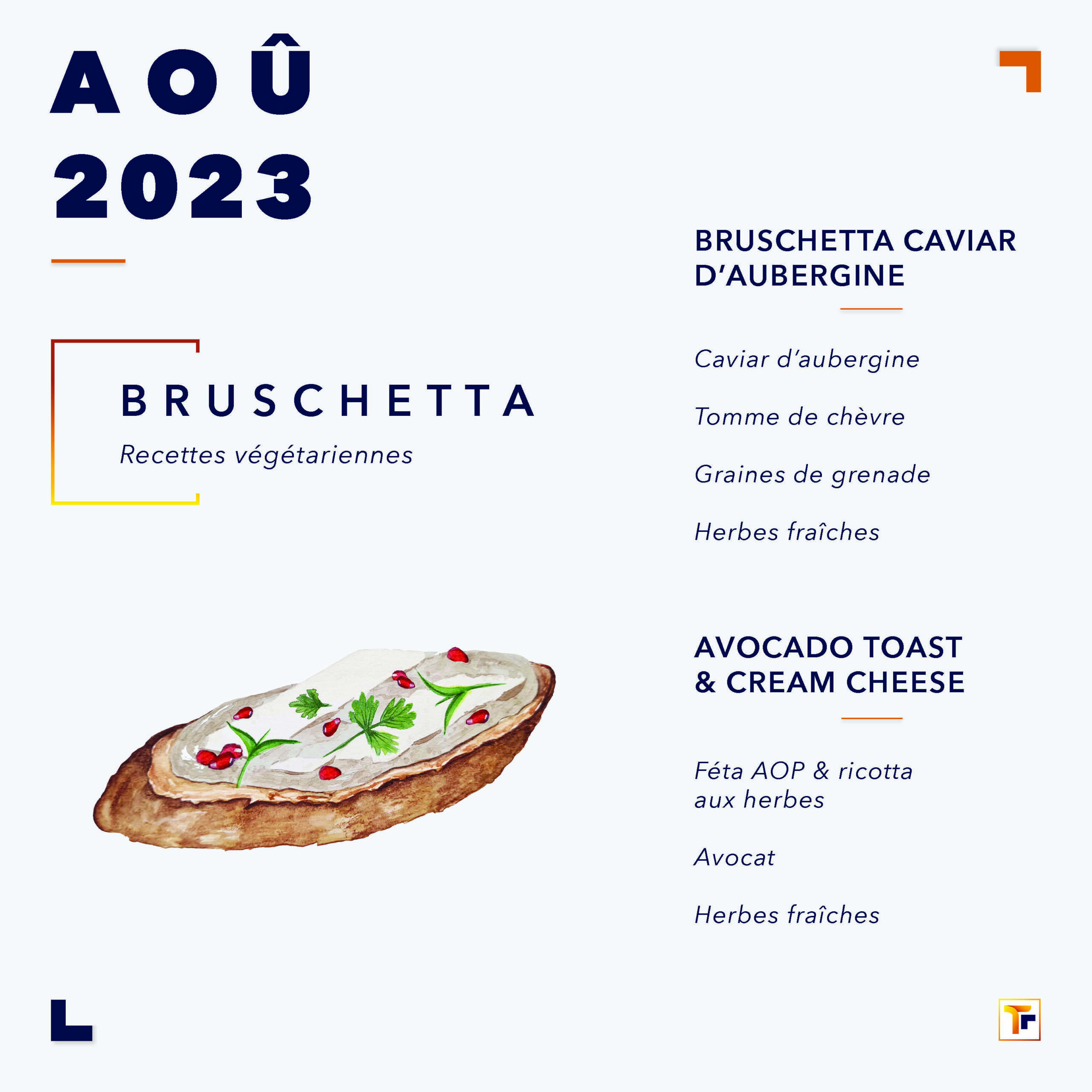 calendrier culinaire aout 2023